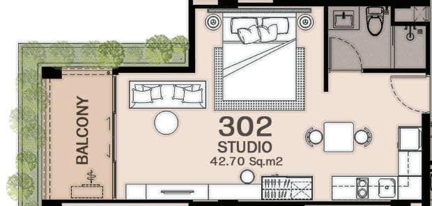 Large Studio 300m from Lamai Beach