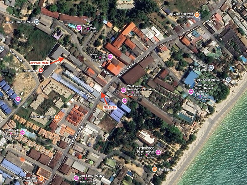 Large Studio 300m from Lamai Beach